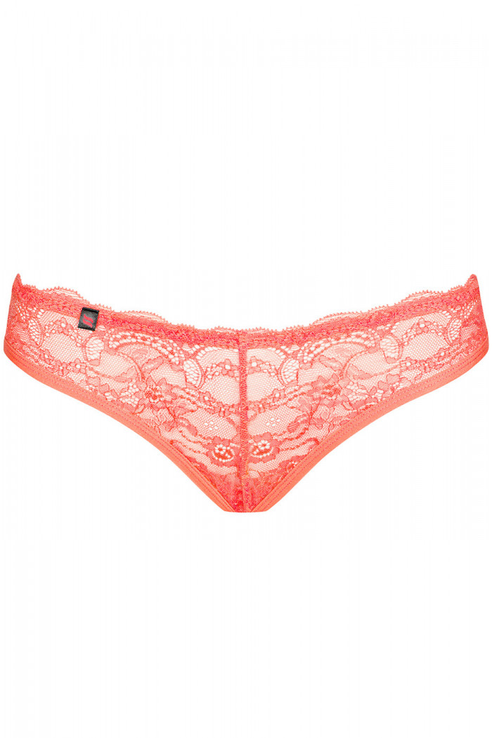 Трусики коралловые Obsessive Frivolla