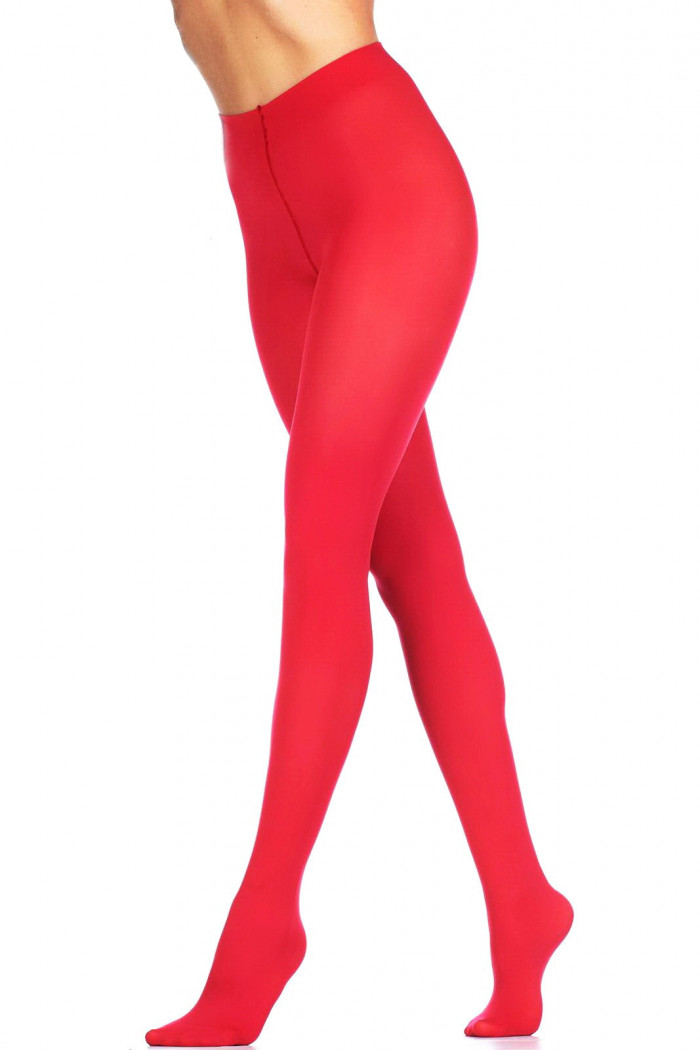 Колготки щільні з сатиновим блиском Lores Lucido 100 Red