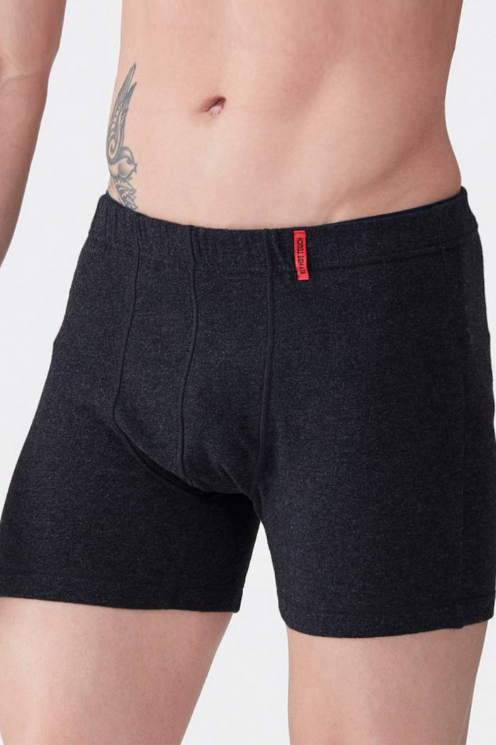 Мужские термо-трусы боксеры Key MXM 155 Hot Touch Черные