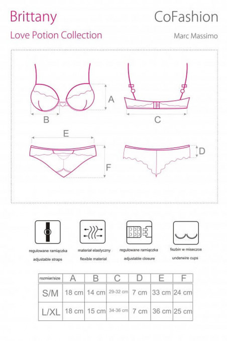 Комплект кружевной с оригинальным вырезом Cofashion Brittany