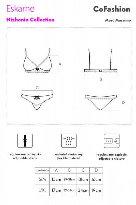 Комплект полупрозрачный Cofashion Eskarne