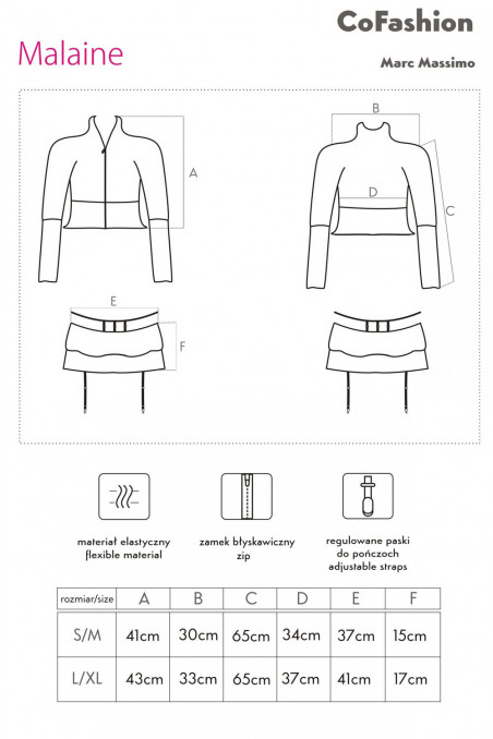 Комплект з латексу Cofashion Malaine