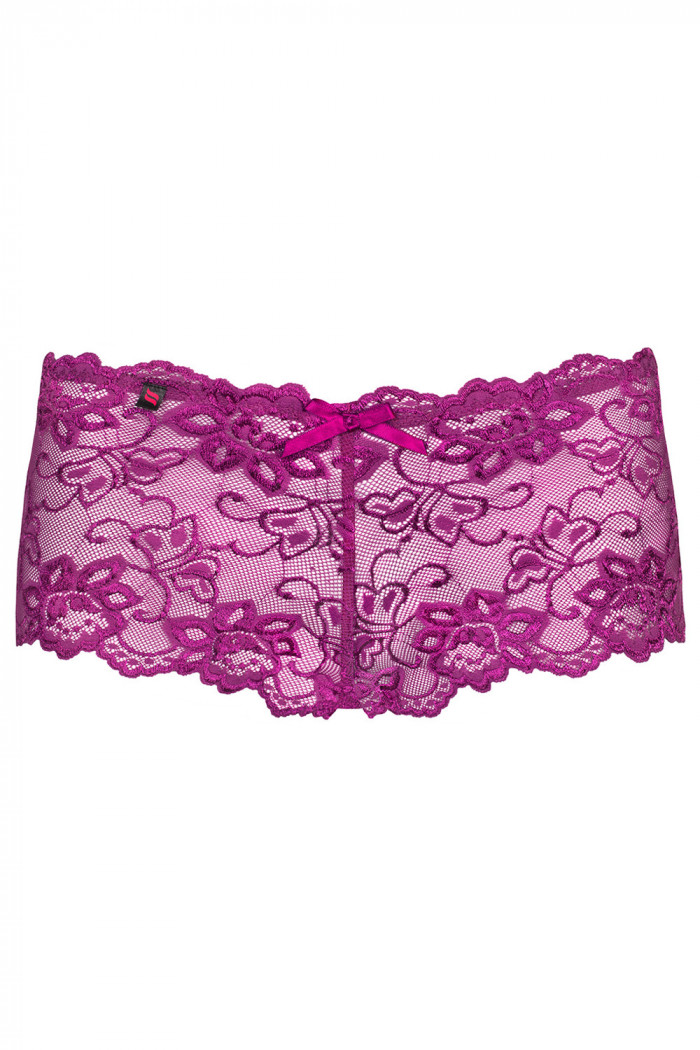 Шортики кружевные Obsessive Idillia Фиолетовые