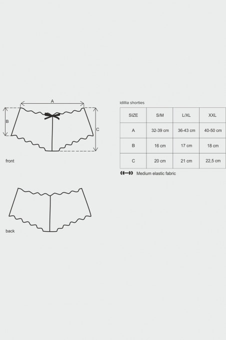 Шортики кружевные Obsessive Idillia Фиолетовые