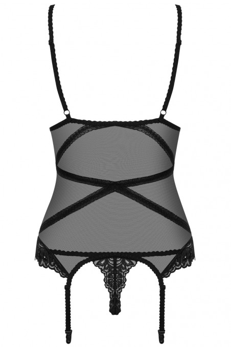Корсет з трусиками-стринг Obsessive Bondea Corset