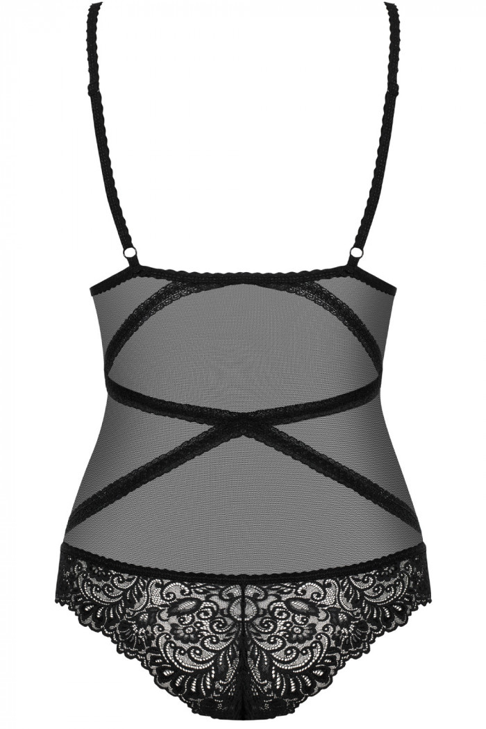 Боді прозоре з мереживом Obsessive Bondea Teddy