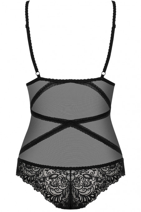 Боді прозоре з мереживом Obsessive Bondea Teddy