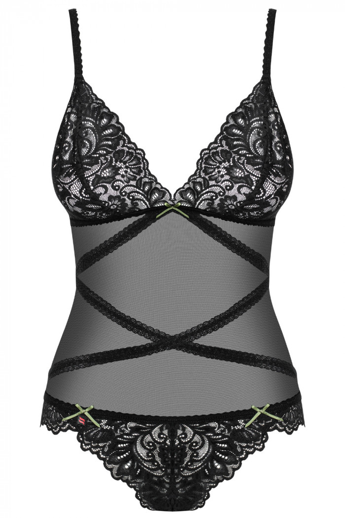 Боді прозоре з мереживом Obsessive Bondea Teddy