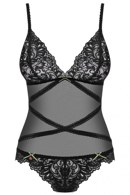 Боді прозоре з мереживом Obsessive Bondea Teddy