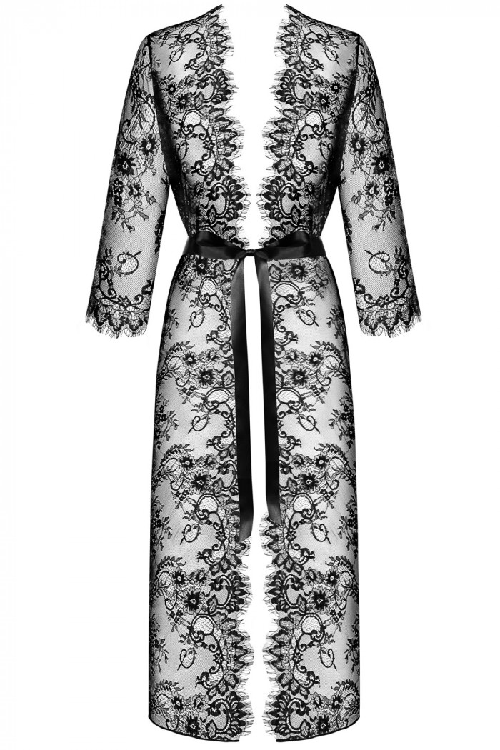 Халат кружевной Obsessive Lashy Peniuar