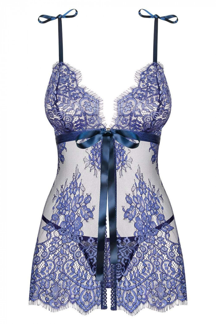 Бебидолл кружевной с трусиками Obsessive Flowlace babydoll