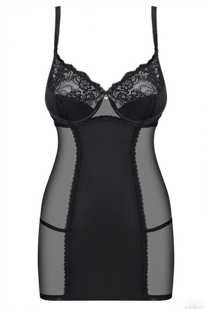 Сорочка облегающая с трусиками Obsessive Amallie Chemise