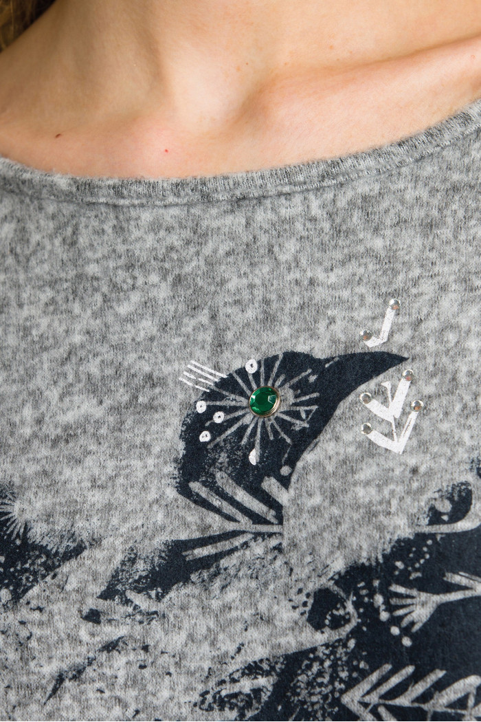 Теплое платье-туника Key LHD 211 B20