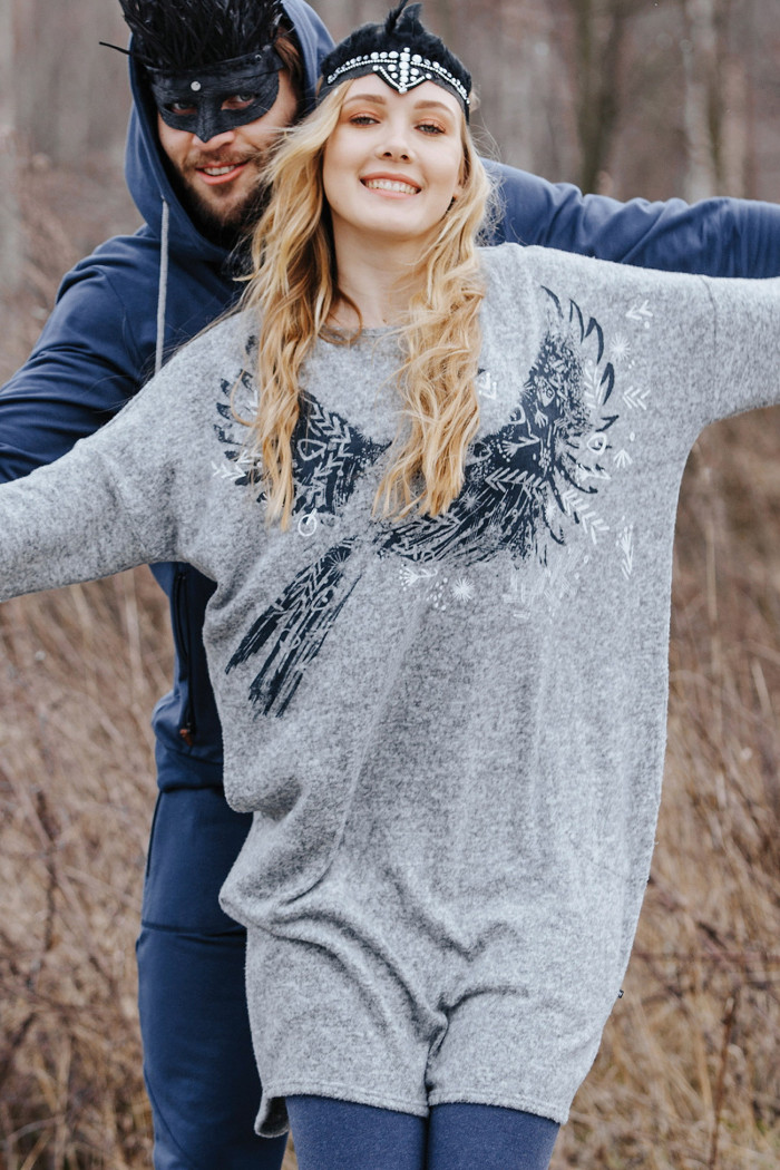 Теплое платье-туника Key LHD 211 B20