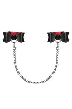Наручники шкіряні з ланцюжком Obsessive A745