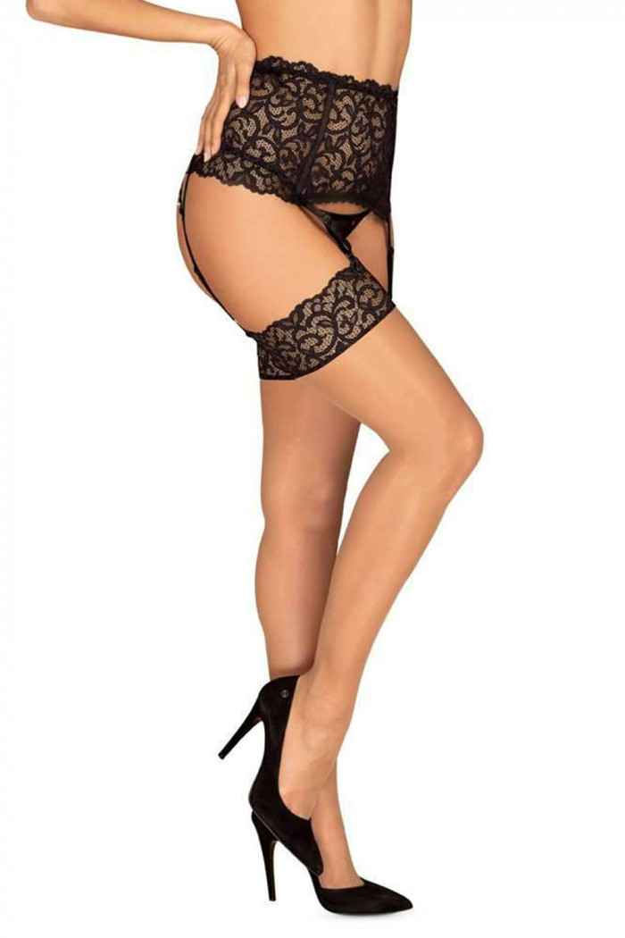 Мереживний пояс для панчіх Obsessive Joylace Garter Belt