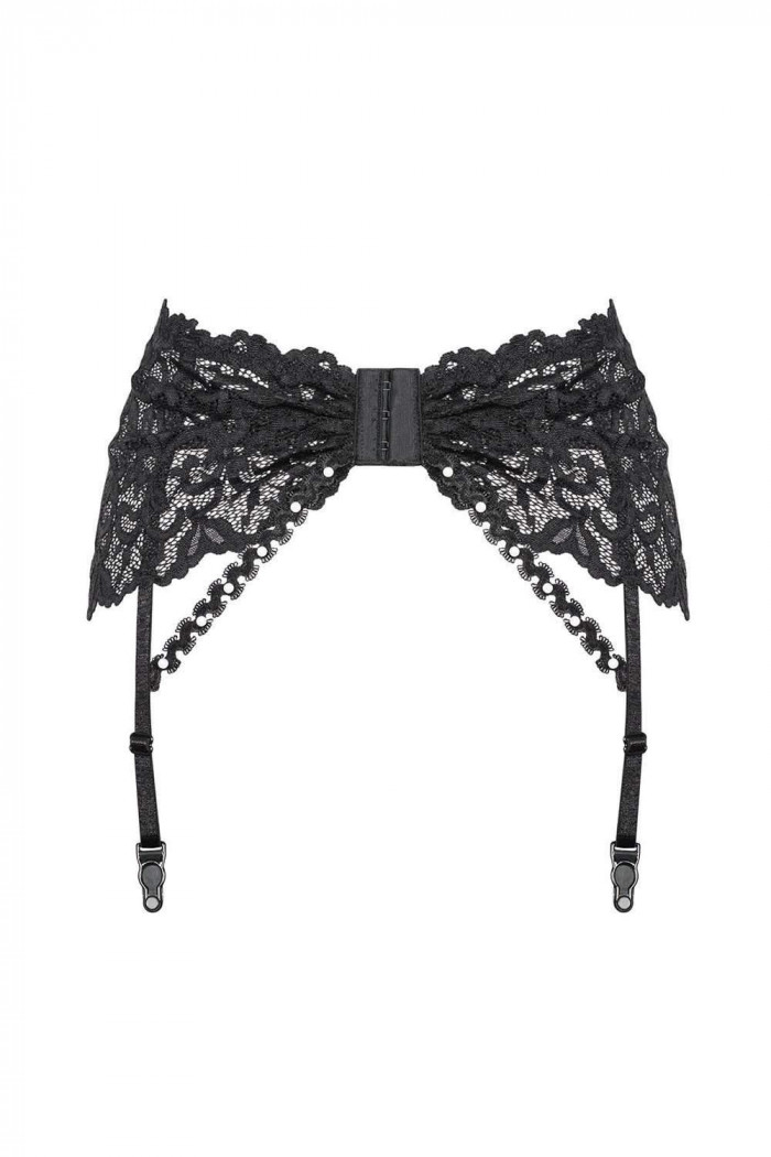 Мереживний пояс для панчіх Obsessive Joylace Garter Belt