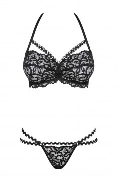 Комплект кружевной с жемчугом Obsessive Joylace Set 2