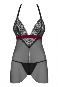 Бебідолл прозорий з трусиками Obsessive Rossita Babydoll — Купити в Dorin.shop | Ціна, Фото 2