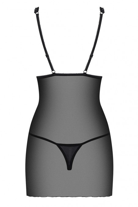 Сорочка обтягуюча з трусиками Obsessive Lucita Chemise