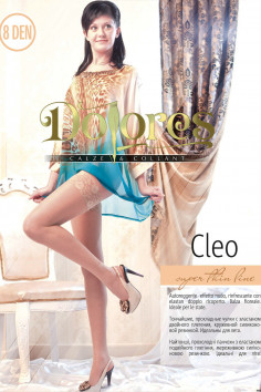 Тонкие матовые чулки с кружевом Dolores Cleo 8Den 2