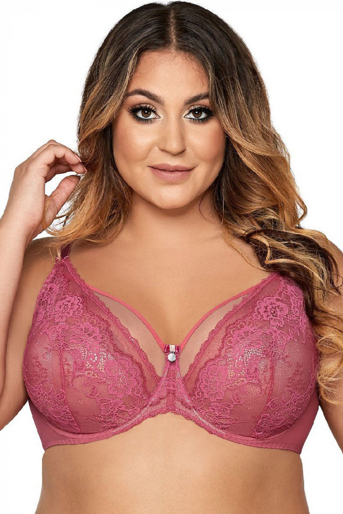Бюстгальтер м'який з мереживом Ava Venus AV 1824 Pink