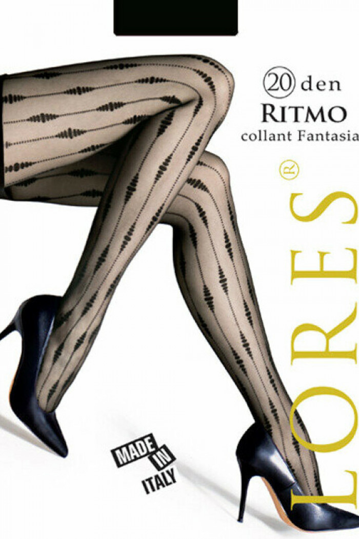 Прозрачные колготки с узором Lores Ritmo 20Den