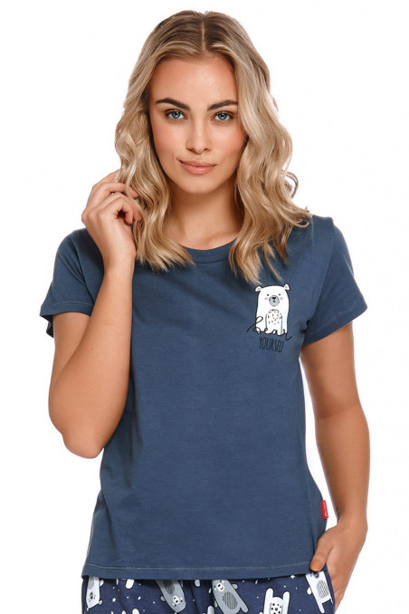 Женская пижама с короткими шортами Doctor Nap PM 4219 Blue