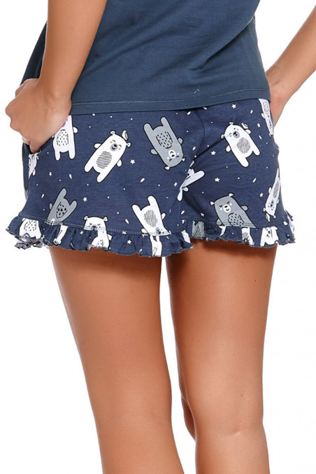 Женская пижама с короткими шортами Doctor Nap PM 4219 Blue