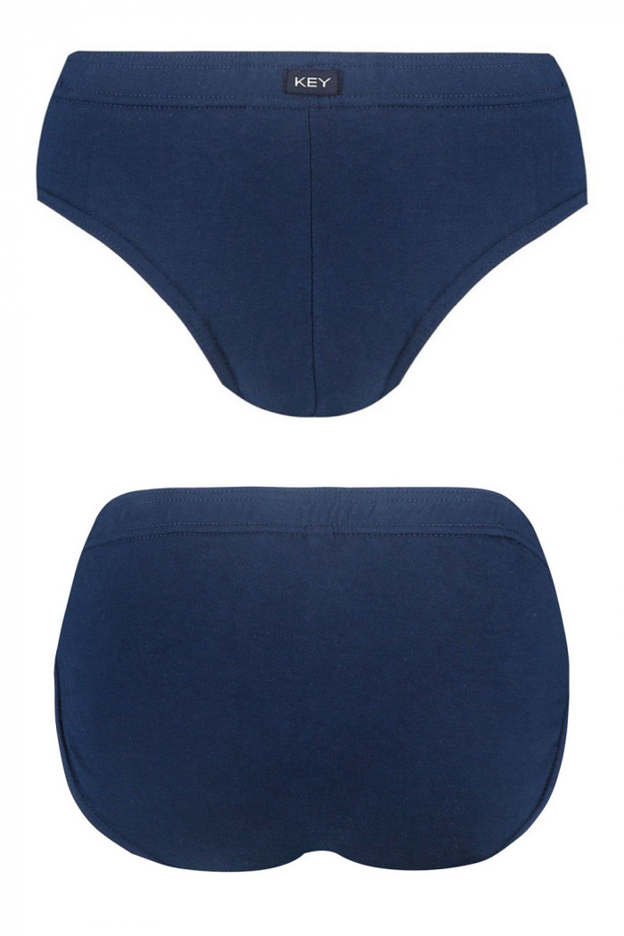 Мужские трусы-слип хлопковые KEY MPC 126 Granata (2 шт)