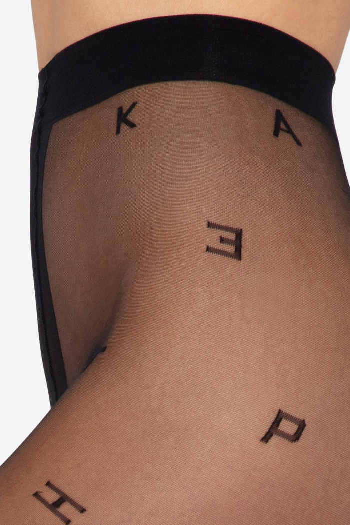 Колготки с узором "Буквы" GATTA Letters 01 20den