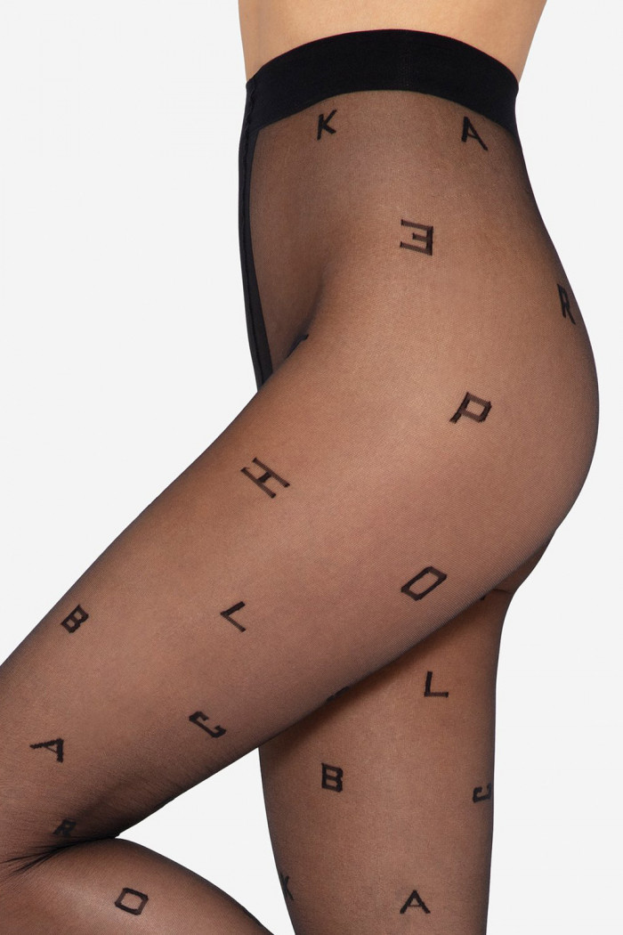 Колготки с узором "Буквы" GATTA Letters 01 20den