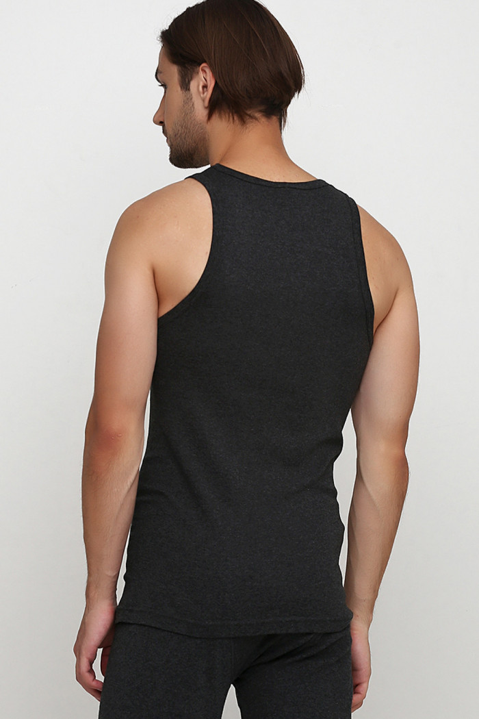 Майка чоловіча бавовняна меланж Key MVS 012 CZ