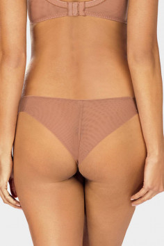 Трусики-бразилиана прозрачные Ewa Bien Tamal C322 Beige 2