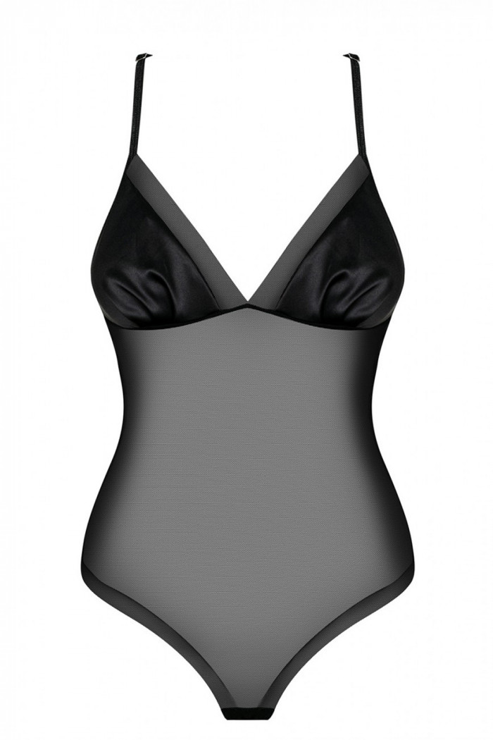 Боди прозрачное с красивой спинкой Obsessive Alifini