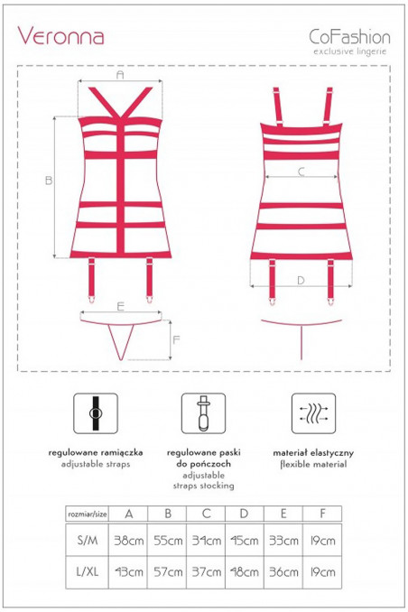 Комплект з латексу Cofashion Veronna