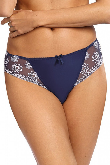 Кружевные трусики-бразилиана Ewa Bien Avero C511 Blue