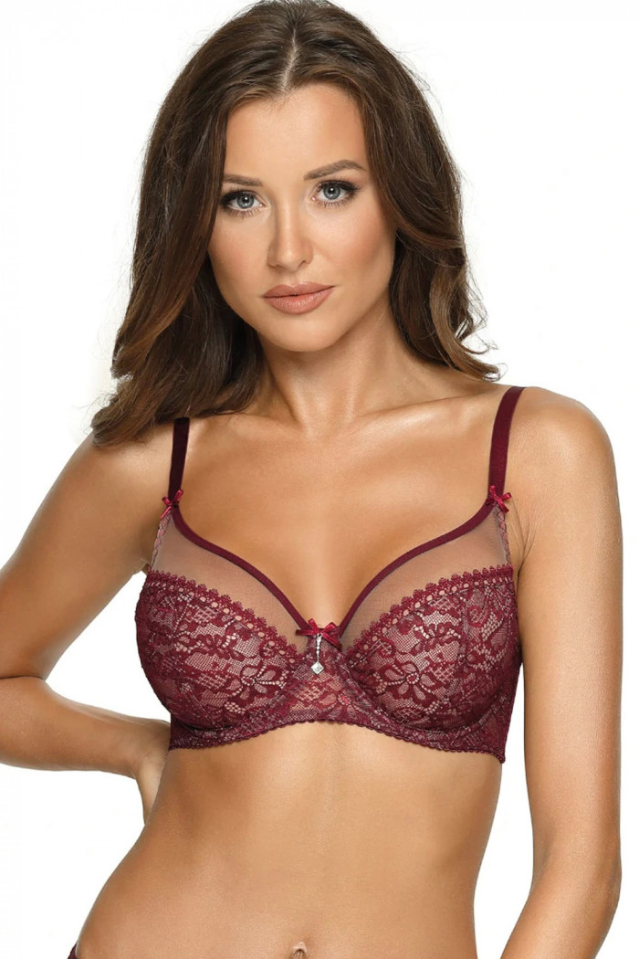 Бюстгальтер с мягкой чашкой Ava Crystal AV 1396 Burgund