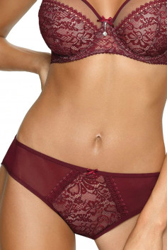 Кружевные трусики-слип Ava Crystal AV 1396 Burgund