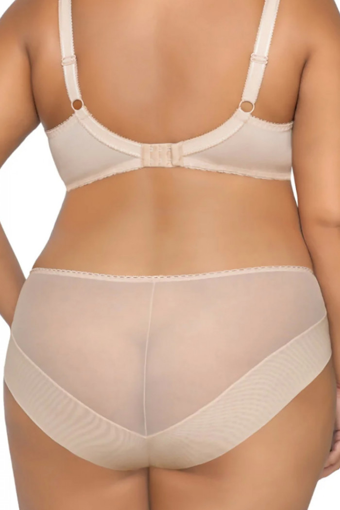 Полупрозрачные трусики бриф Ava Novato AV 1030 Beige