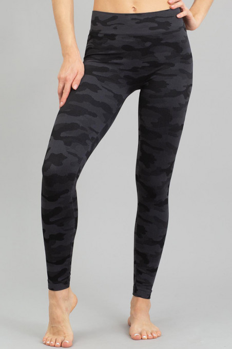 Бесшовные камуфляжные леггинсы GIULIA Leggings Military Grigio