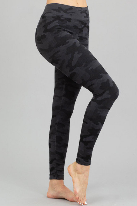 Бесшовные камуфляжные леггинсы GIULIA Leggings Military Grigio