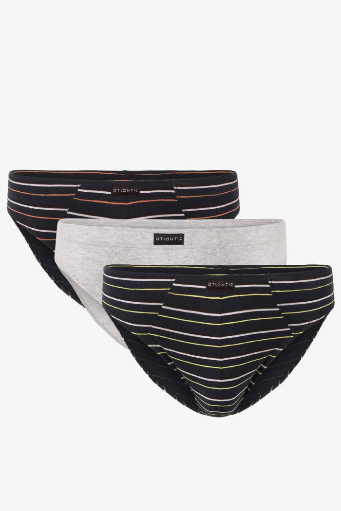 Труси-сліпи з принтом Atlantic 3MP-077 (3 шт)