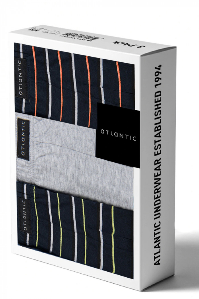 Труси-сліпи з принтом Atlantic 3MP-077 (3 шт)