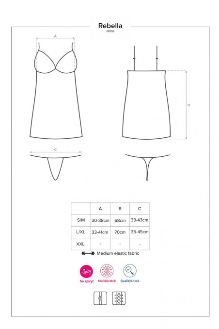 Платье под кожу Obsessive Redella Red