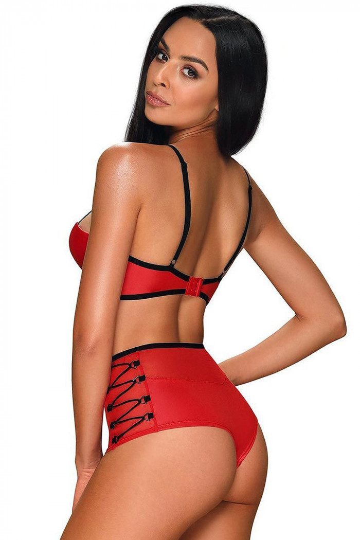 Комплект під шкіру Obsessive Leatheria Red