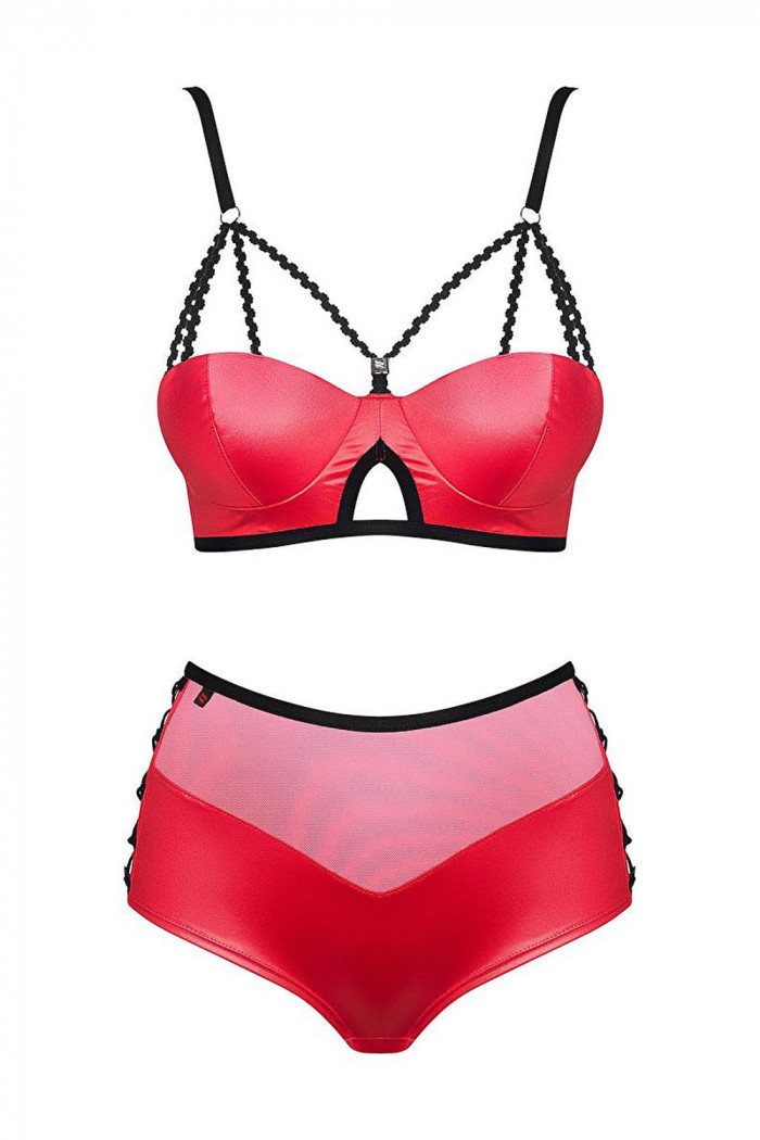 Комплект під шкіру Obsessive Leatheria Red