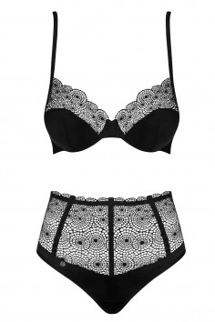 Комплект с высокми трусиками Obsessive Sharlotte set 2