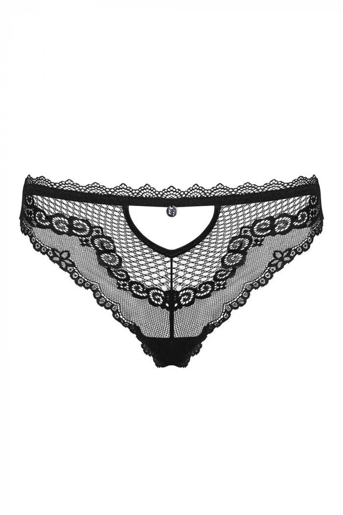 Трусики-бразилиана кружевные Obsessive Millagro