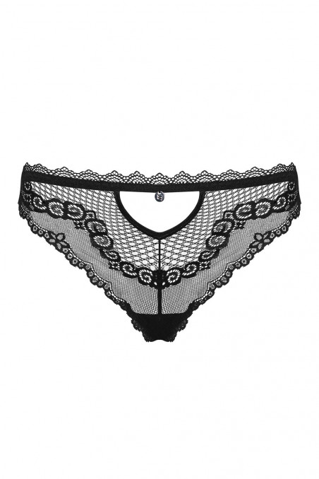 Трусики-бразилиана кружевные Obsessive Millagro